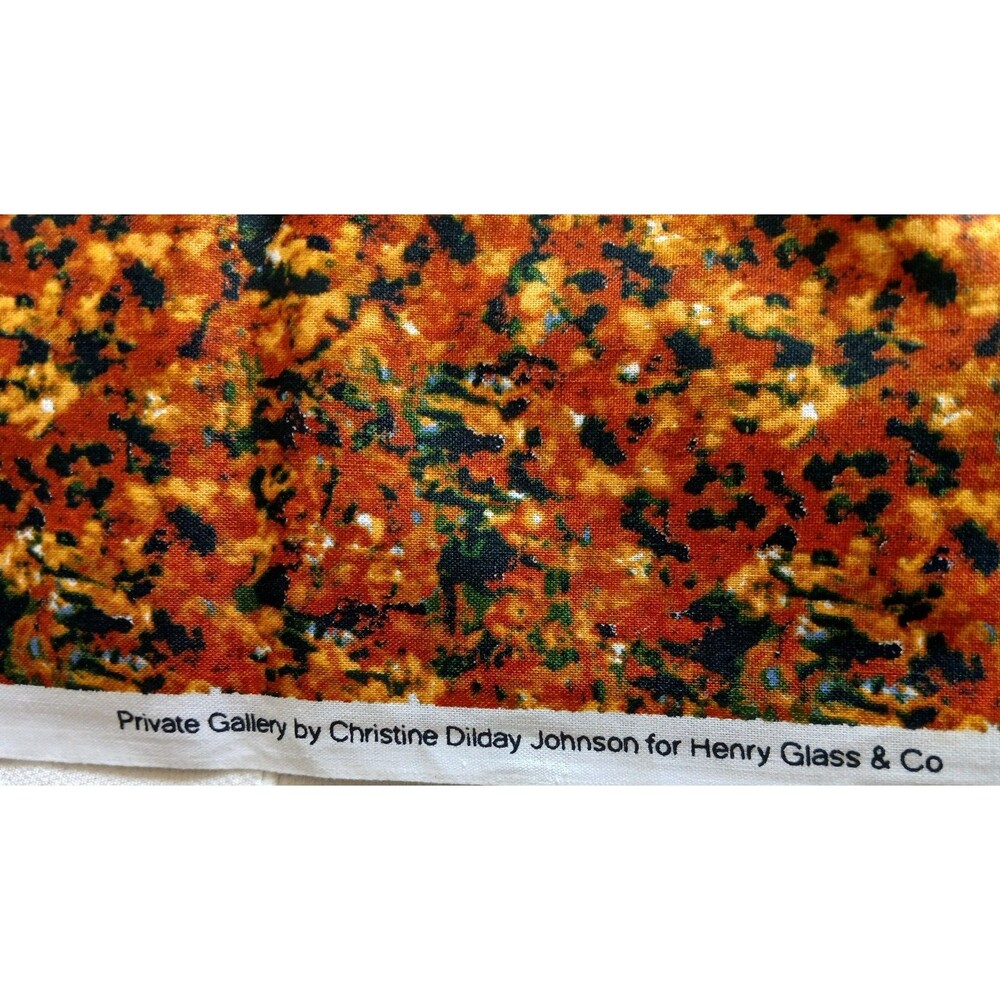 Henry Glass Co - Black browns Cotton Panel 37" x 44"